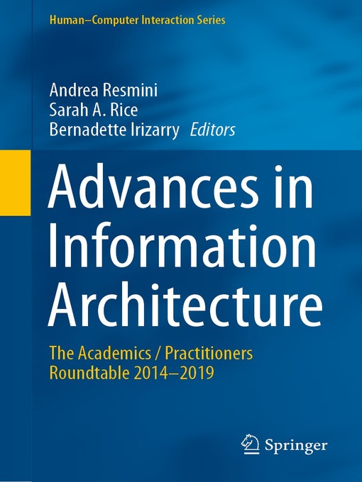 Title details for Advances in Information Architecture by Andrea Resmini - Available